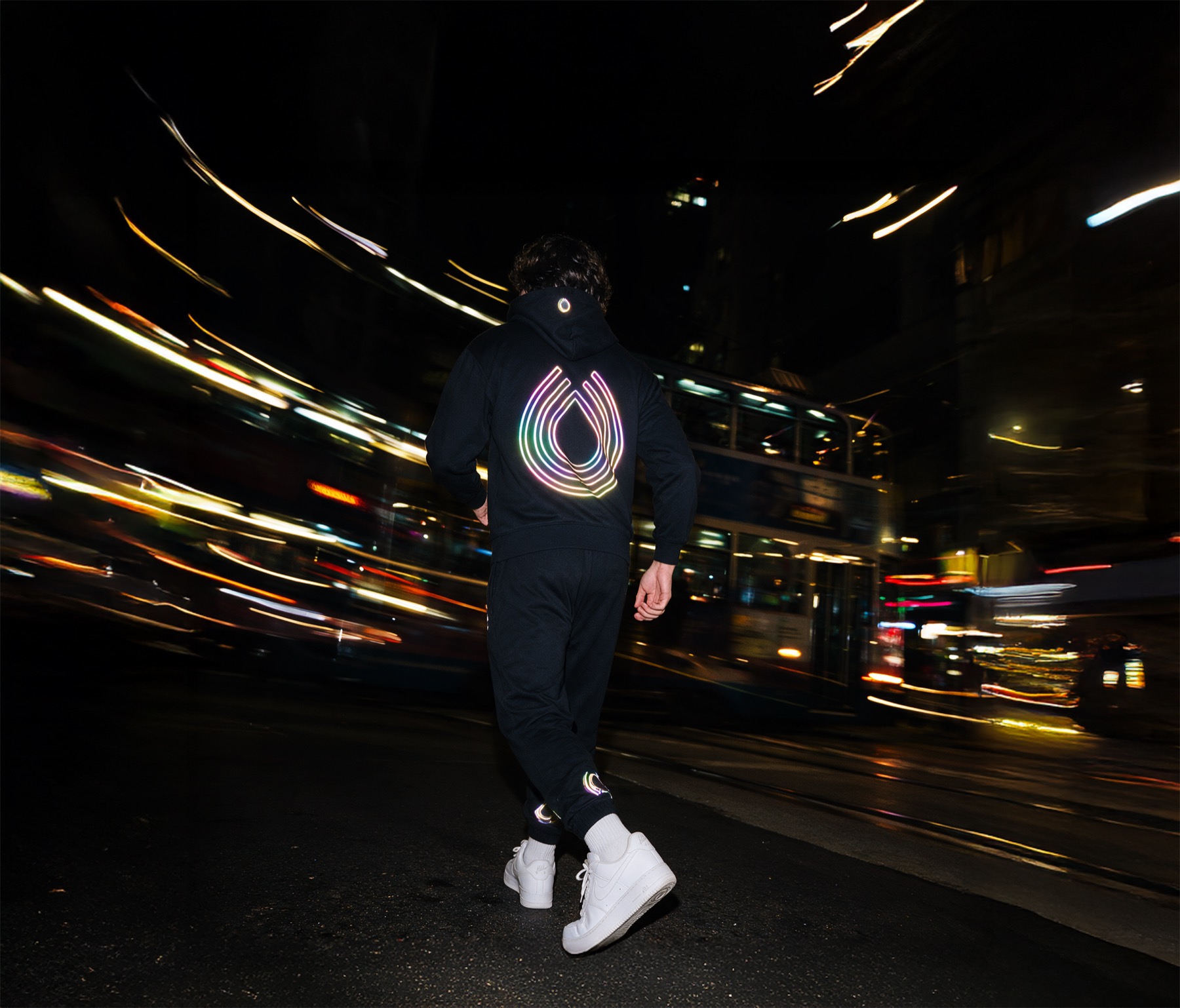 Serum hoodie at night